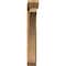 Ekena Millwork Thorton Slat Rough Sawn Bracket w/ Offset Brace, Western Red Cedar, 6"W x 34"D x 40"H BKT0604X34X40THR06RWR - alternate 3